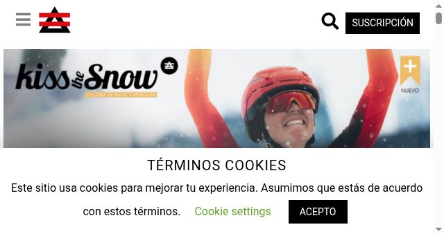 Screenshot of kissthemountain.com