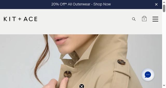 Screenshot of kitandace.com