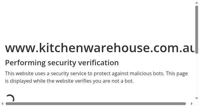 Screenshot of kitchenwarehouse.com.au