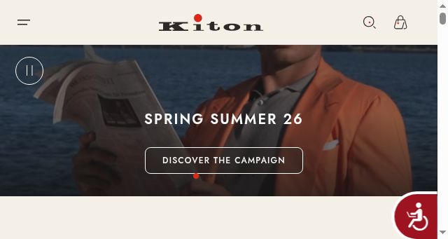 Screenshot of kiton.com