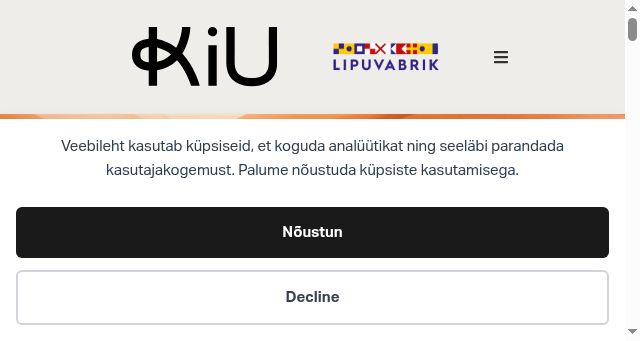 Screenshot of kiu.ee