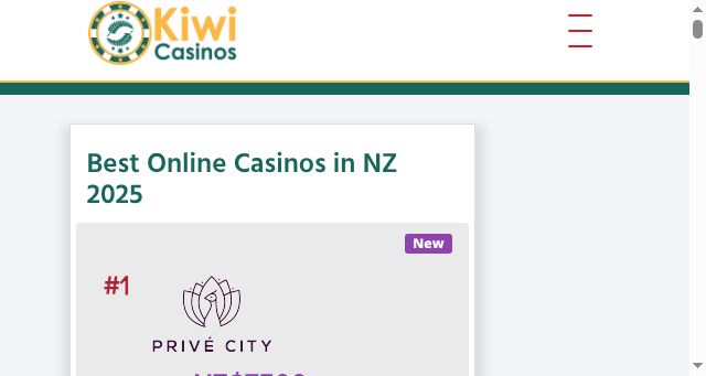 Screenshot of kiwicasinos.io