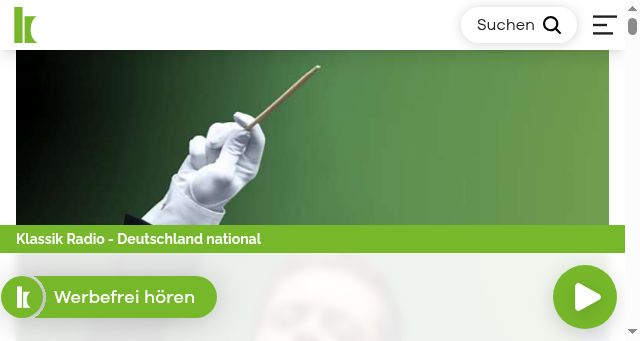 Screenshot of klassikradio.de