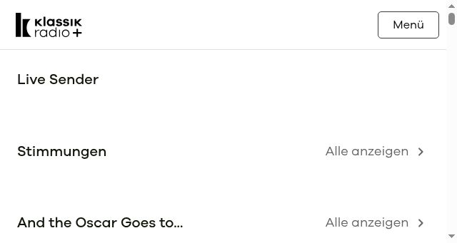 Screenshot of klassikradioplus.de
