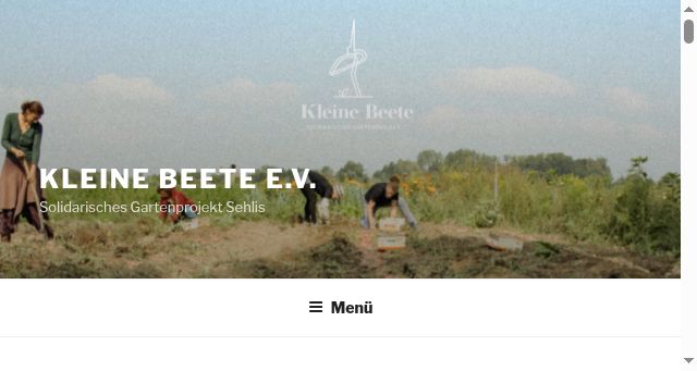 Screenshot of kleinebeete.de