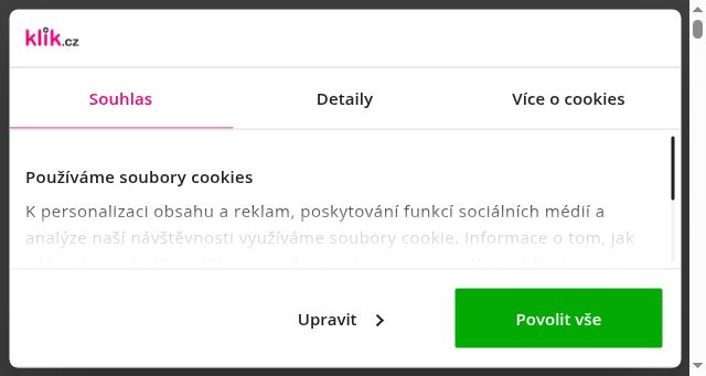 Screenshot of klik.cz