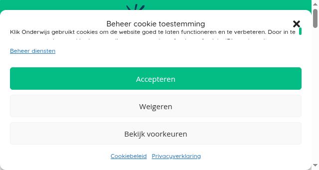 Screenshot of klikonderwijs.nl