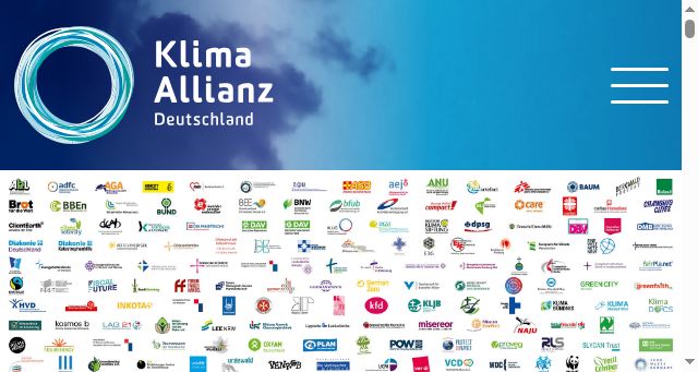 Screenshot of klima-allianz.de