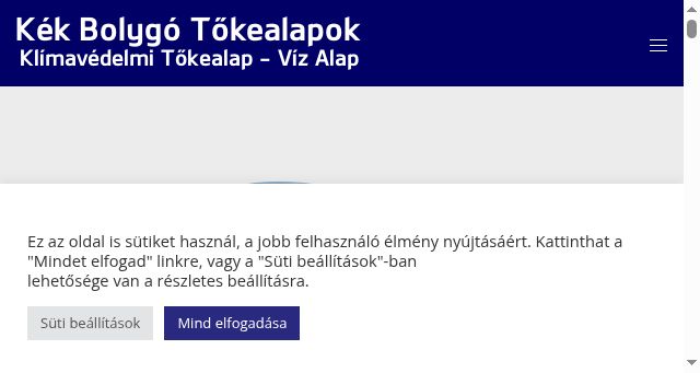 Screenshot of klimaalap.hu