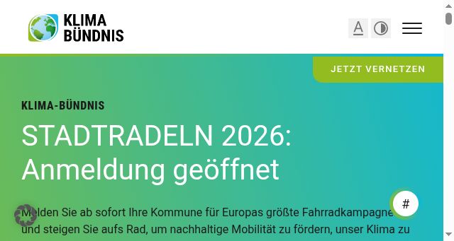 Screenshot of klimabuendnis.org