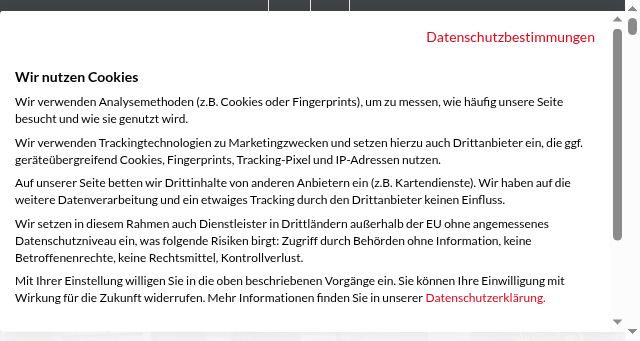 Screenshot of klinker.ch
