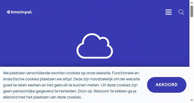 Screenshot of kmsimpel.nl