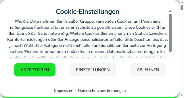 Screenshot of knauber.de