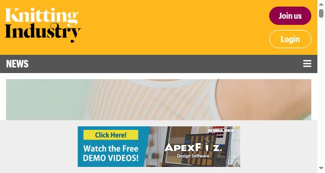 Screenshot of knittingindustry.com