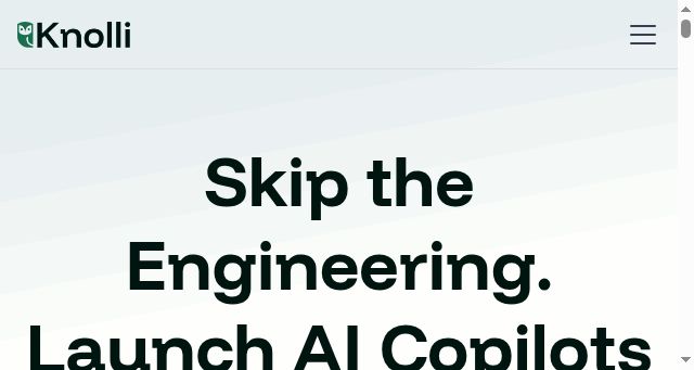 Screenshot of knolli.ai