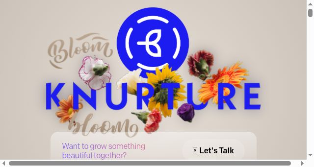 Screenshot of knurture.com
