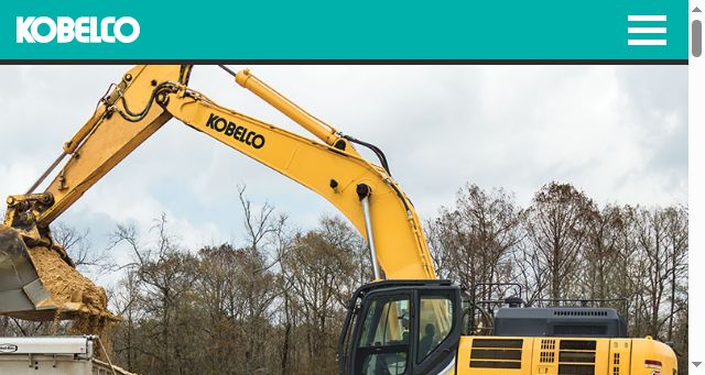Screenshot of kobelco-usa.com