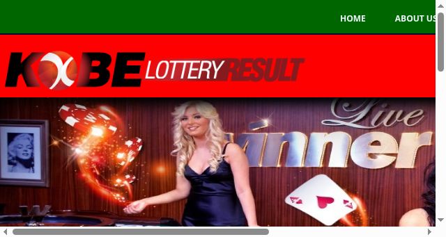 Screenshot of kobelottery.net