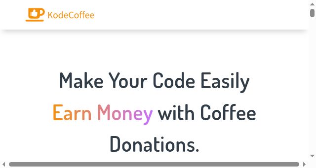 Screenshot of kodecoffee.com