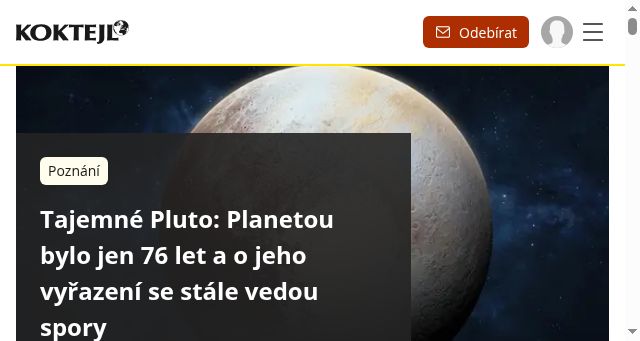 Screenshot of koktejl.cz