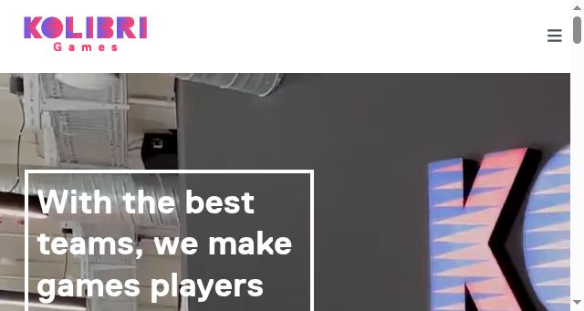 Screenshot of kolibrigames.com