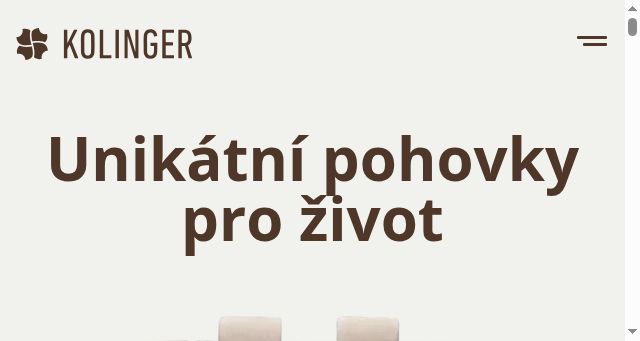 Screenshot of kolinger.cz