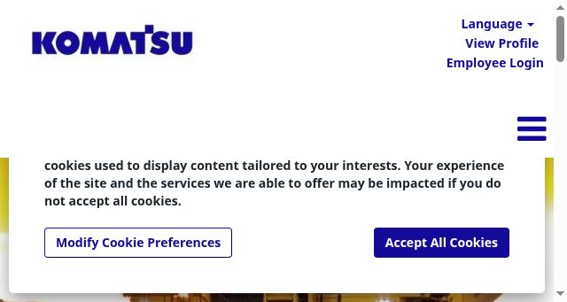 Screenshot of komatsu.jobs
