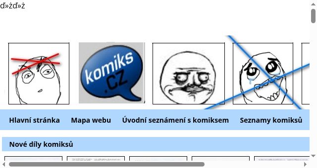 Screenshot of komiks.cz