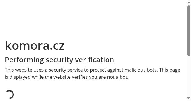 Screenshot of komora.cz