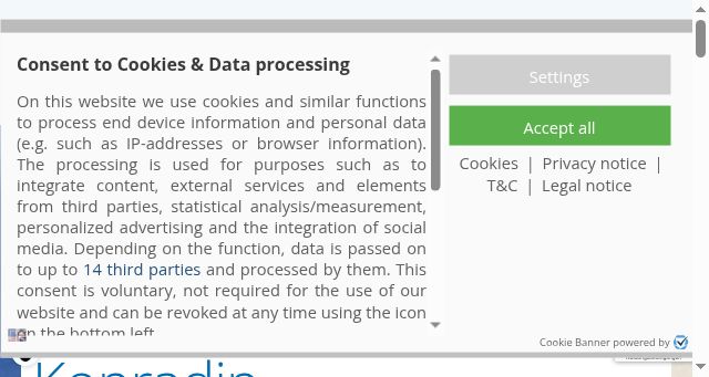 Screenshot of konradin.de