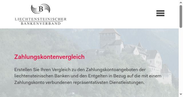 Screenshot of kontenvergleich.li