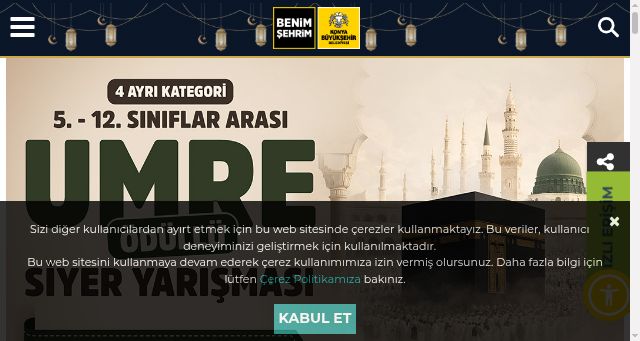 Screenshot of konya.bel.tr