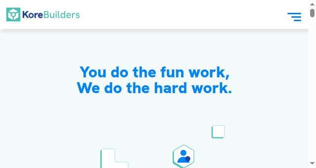 Screenshot of kore.builders