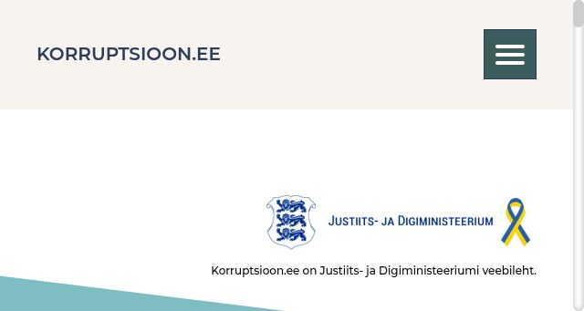 Screenshot of korruptsioon.ee