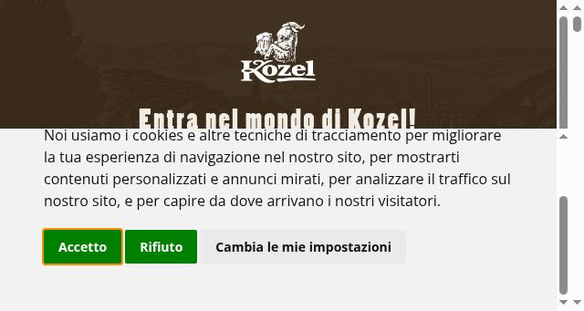 Screenshot of kozelbeer.it