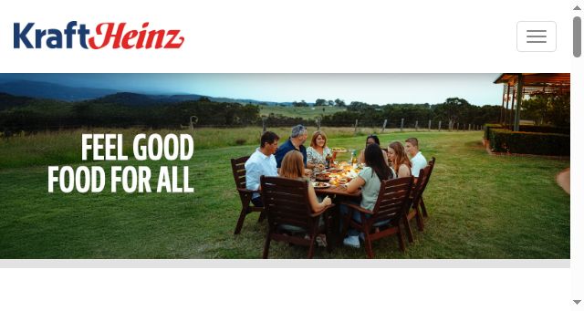 Screenshot of kraftheinzcompany.com