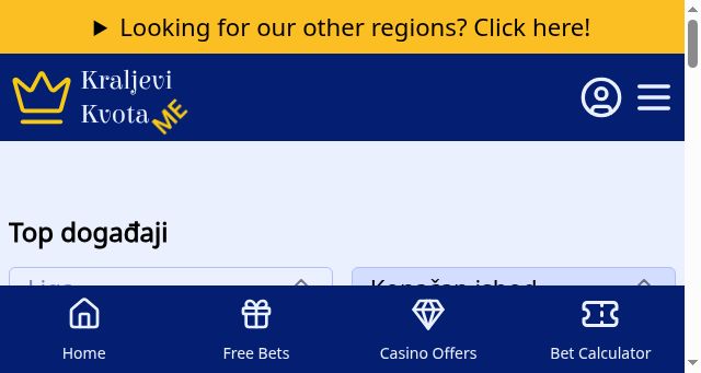 Screenshot of kraljevikvota.me