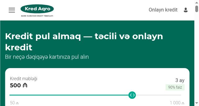 Screenshot of kredaqro.com