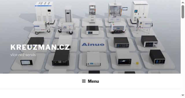 Screenshot of kreuzman.cz