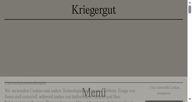 Screenshot of kriegergut.at