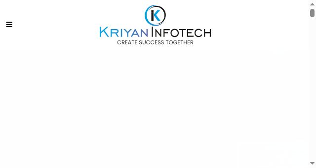 Screenshot of kriyaninfotech.com