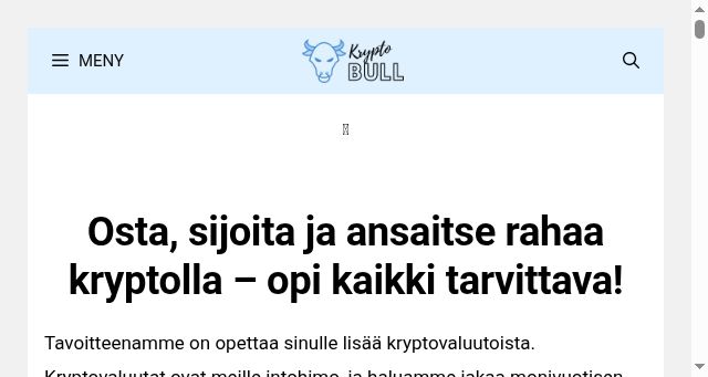 Screenshot of kryptobull.fi