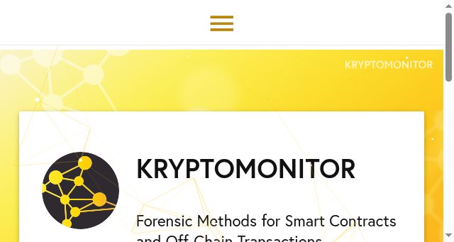 Screenshot of kryptomonitor-project.info
