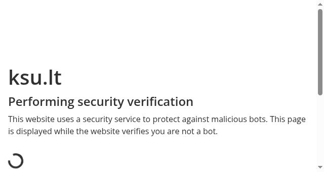 Screenshot of ksu.lt