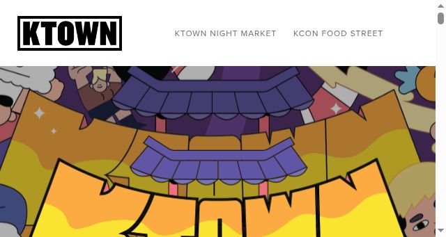 Screenshot of ktownnightmarket.com