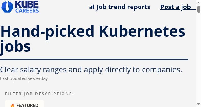 Screenshot of kube.careers