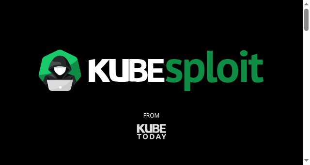 Screenshot of kubesploit.io