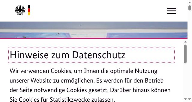 Screenshot of kulturstaatsminister.de