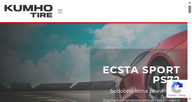 Screenshot of kumhotire.si