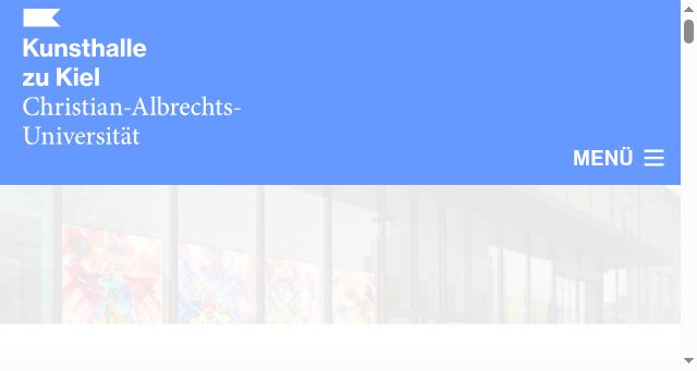 Screenshot of kunsthalle-kiel.de